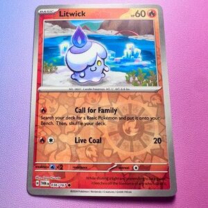 litwick [reverse holo] - 036/167 (common) — pokemon: twilight masquerade